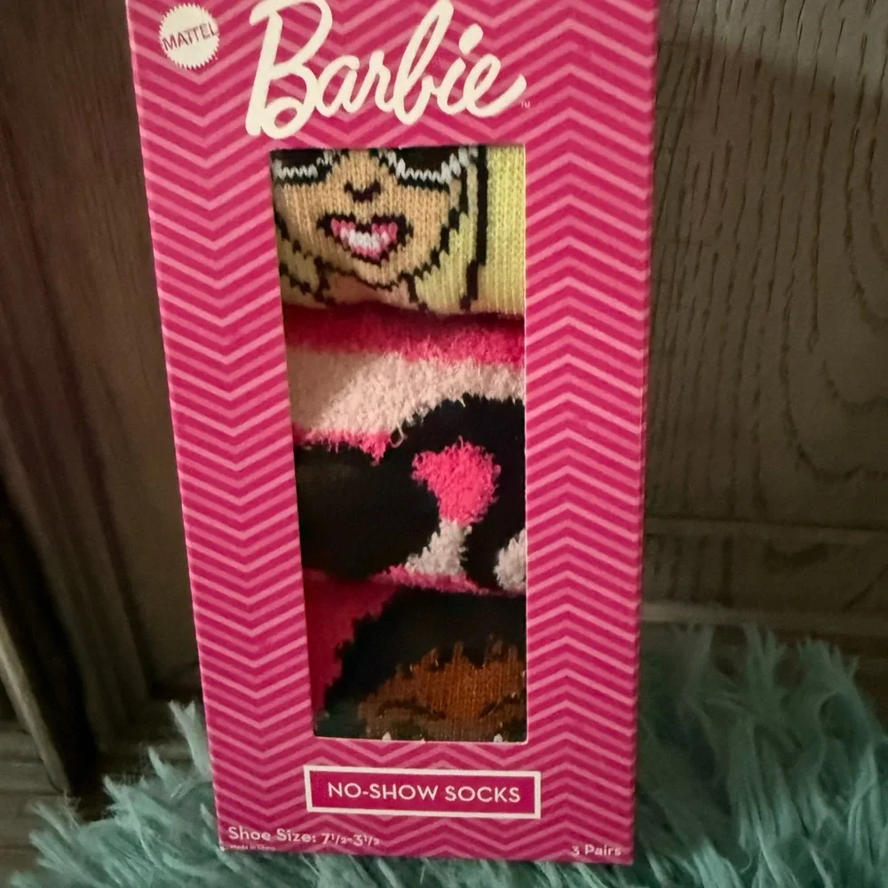 Barbie No-Show Socks Set